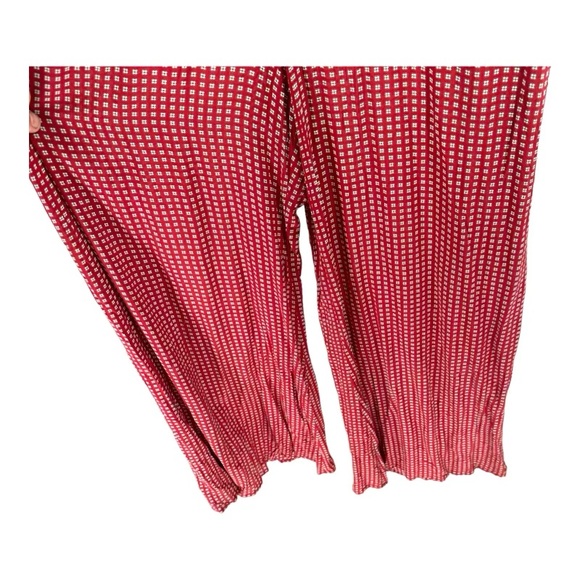 MAEVE | 6 Red Print Frida Mock Neck Jumpsuit Anthropologie - Picture 6 of 13